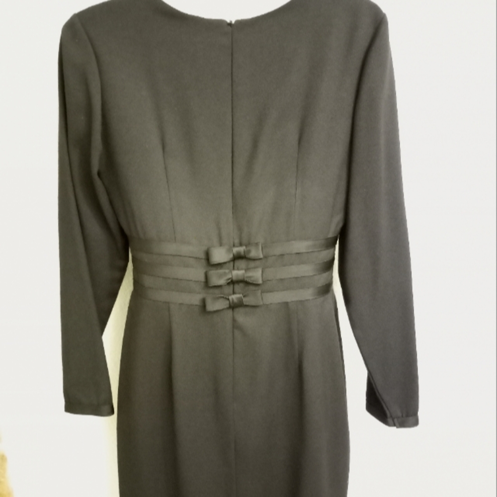 Misty Lane LBD w/ Bows&Satin Trim